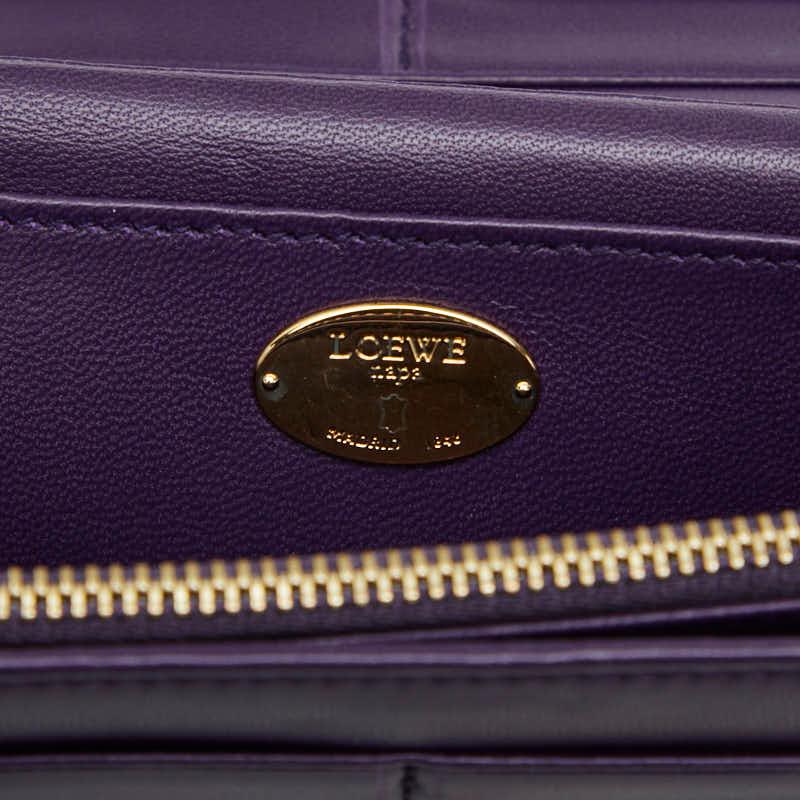 LOEWE（ロエベ） アナグラム 長財布 チェーンウォレット ブラック