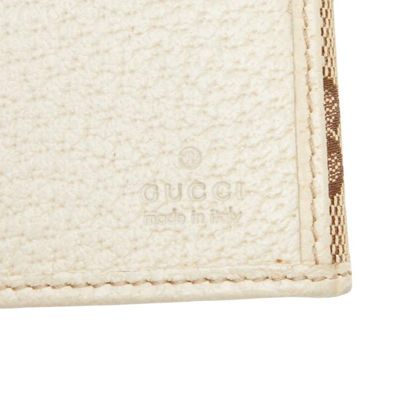 GUCCI（グッチ） GGキャンバス 長財布 ダブルホック 112715 ベージュ