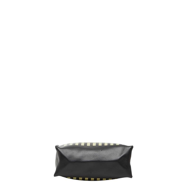 FENDI（フェンディ） Fazzuolo ミニ ハンドバッグ ブラック イエロー 