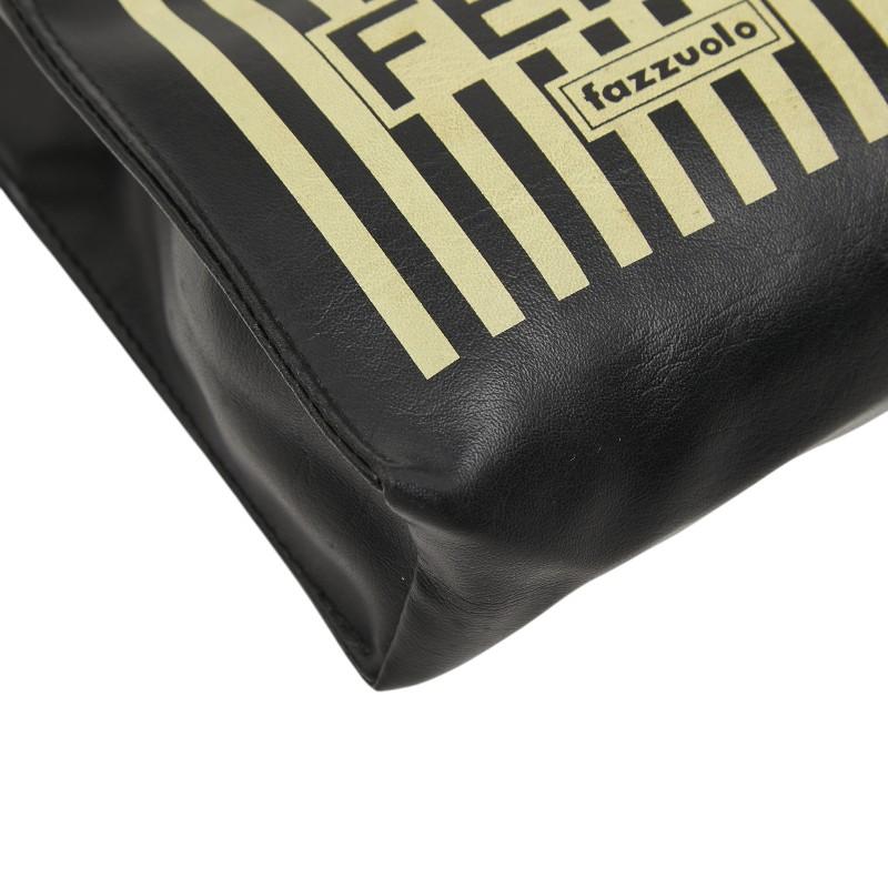 FENDI（フェンディ） Fazzuolo ミニ ハンドバッグ ブラック イエロー