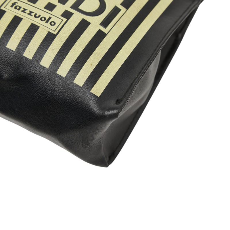 FENDI（フェンディ） Fazzuolo ミニ ハンドバッグ ブラック イエロー