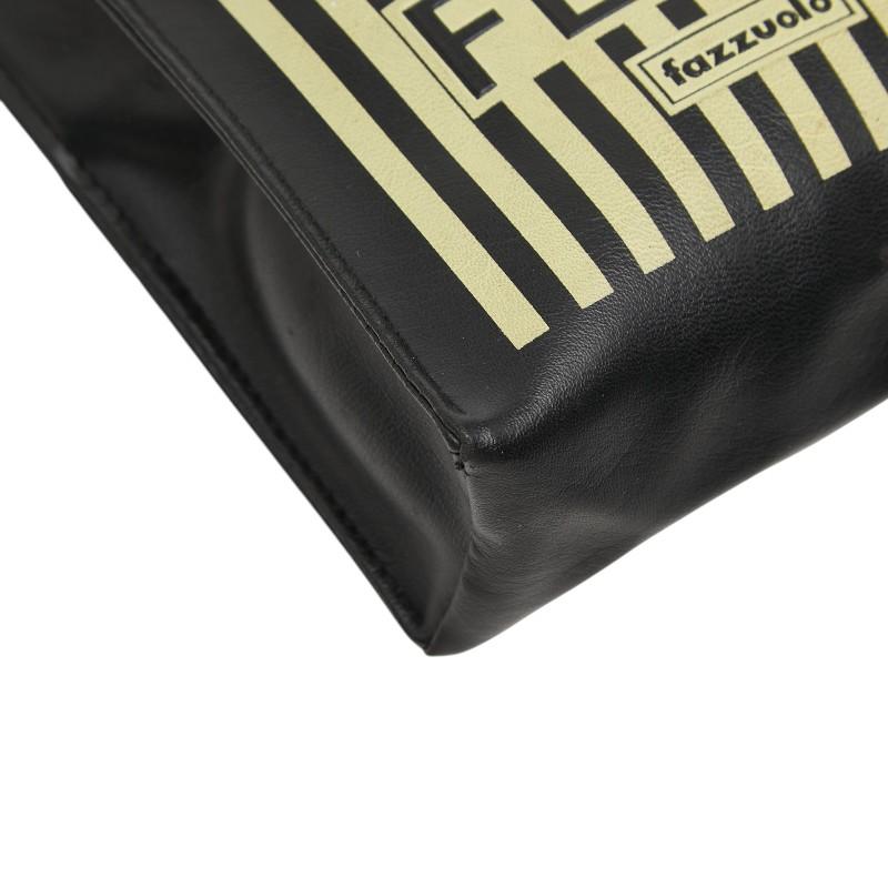 FENDI（フェンディ） Fazzuolo ミニ ハンドバッグ ブラック イエロー