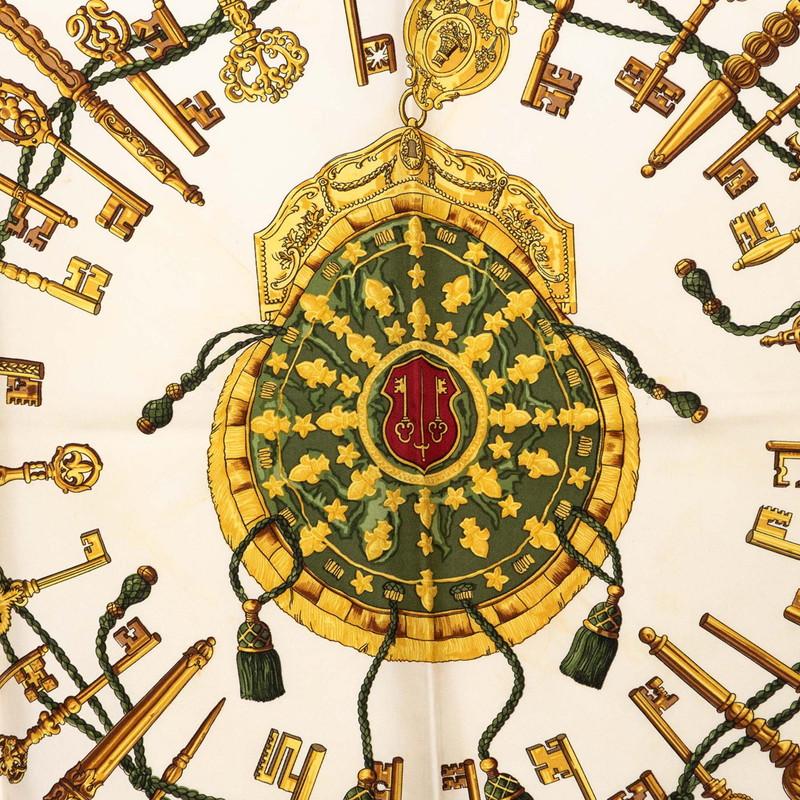 HERMES エルメス　カレ 90 LES CLES HERMES（エルメス） カレ90 LES CLES THE KEYS RARE 鍵柄 スカーフ