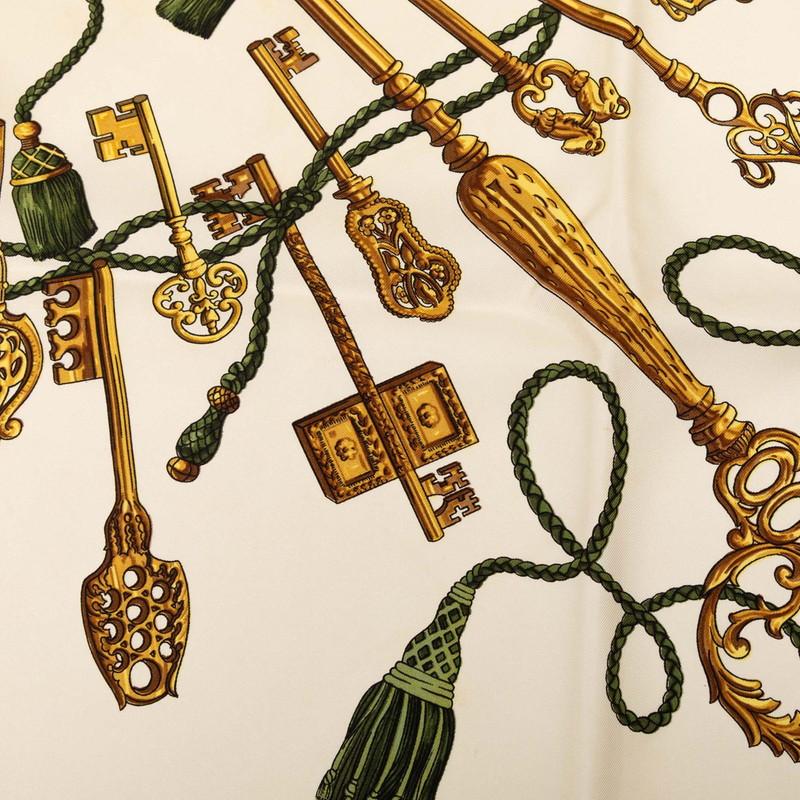 HERMES（エルメス） カレ90 LES CLES THE KEYS RARE 鍵柄 スカーフ