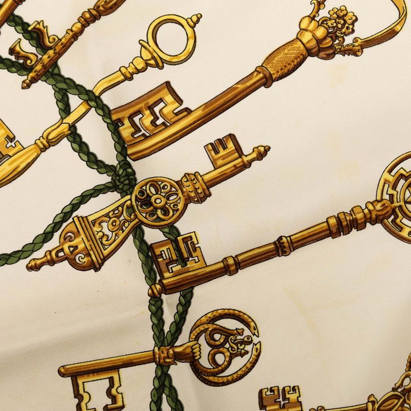 HERMES（エルメス） カレ90 LES CLES THE KEYS RARE 鍵柄 スカーフ