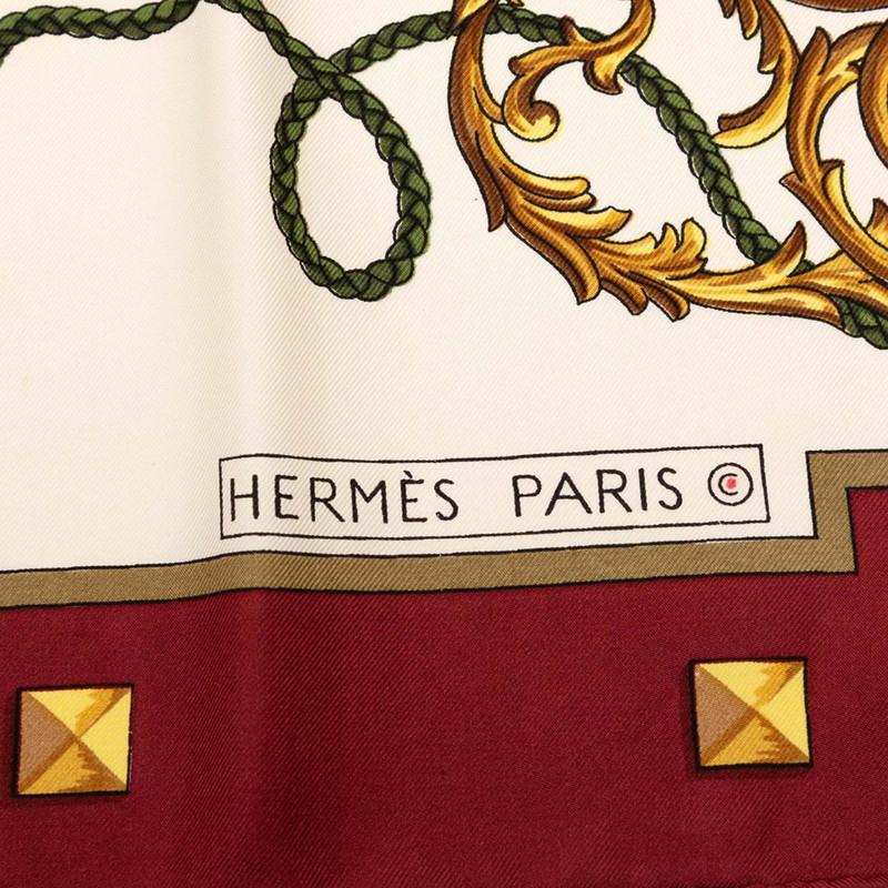 HERMES（エルメス） カレ90 LES CLES THE KEYS RARE 鍵柄 スカーフ