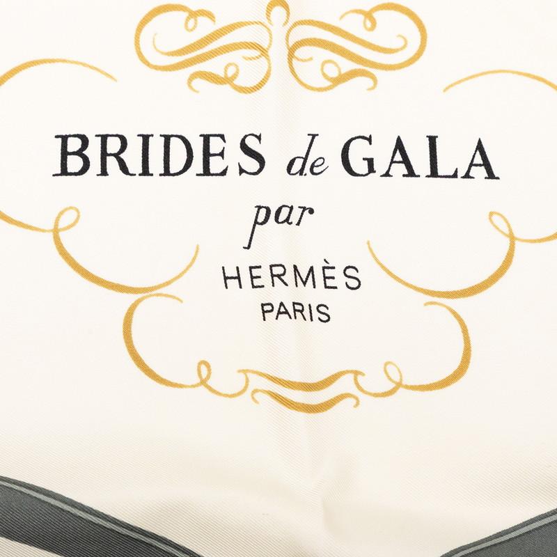 HERMESエルメススカーフ カレ90式典用の馬勒 BRIDES de GALA HERMES（エルメス） カレ90 BRIDES de GALA 式典用の馬勒 スカーフ