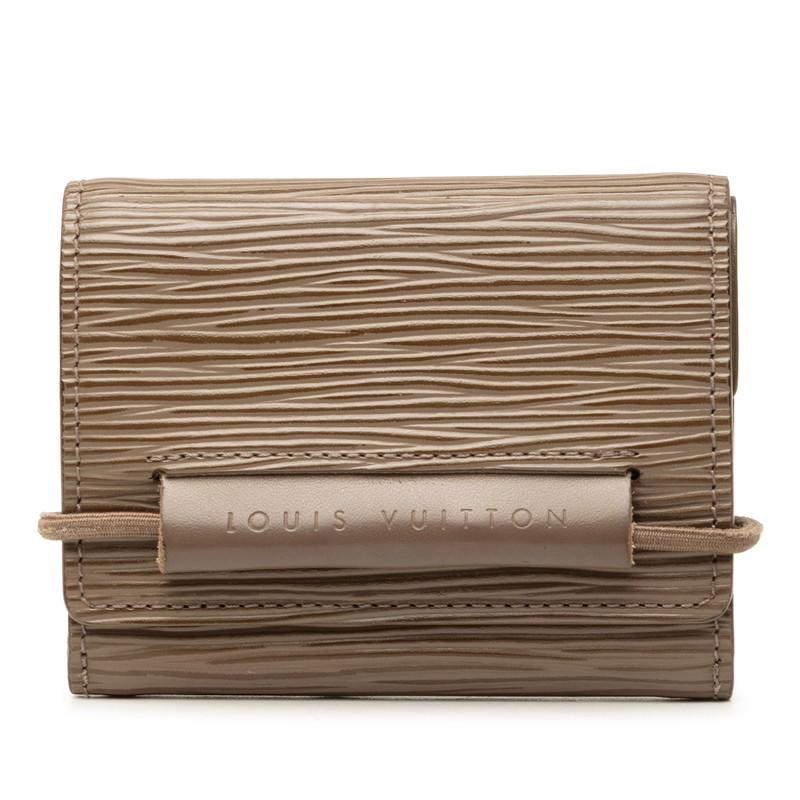 ルイヴィトン エピ ポルトフォイユ エラスティック 三つ折り財布 ブラック LOUIS VUITTON（ルイ・ヴィトン） ルイ ヴィトン エピ ポルトフォイユ