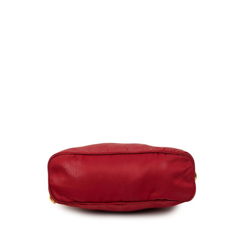 PRADA（プラダ） ポーチ ワインレッド ナイロン レディース 【中古