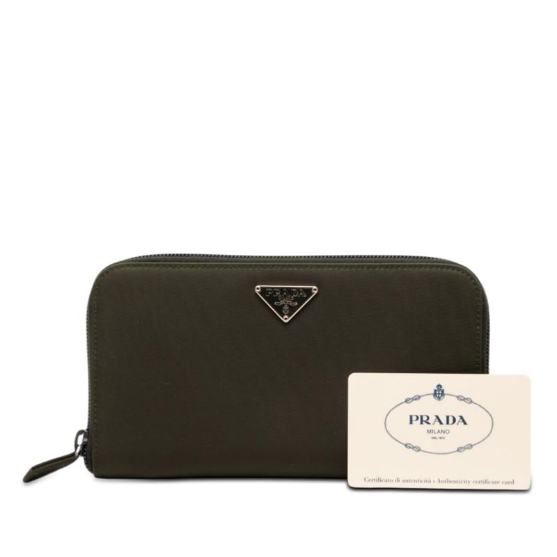 PRADA（プラダ） 三角ロゴプレート テスート 長財布 ラウンド