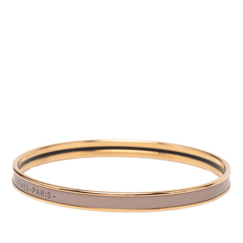 HERMES エルメス バングル UNI ユニ エナメル ブレスレット ベージュ HERMES（エルメス） ユニ XS エナメルブレスレット バングル ベージュ