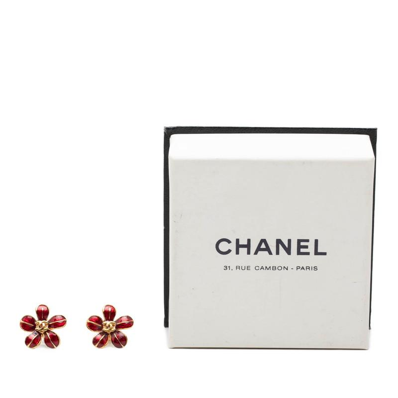 CHANEL（シャネル） ココマーク フラワーモチーフ スタッドピアス 03P