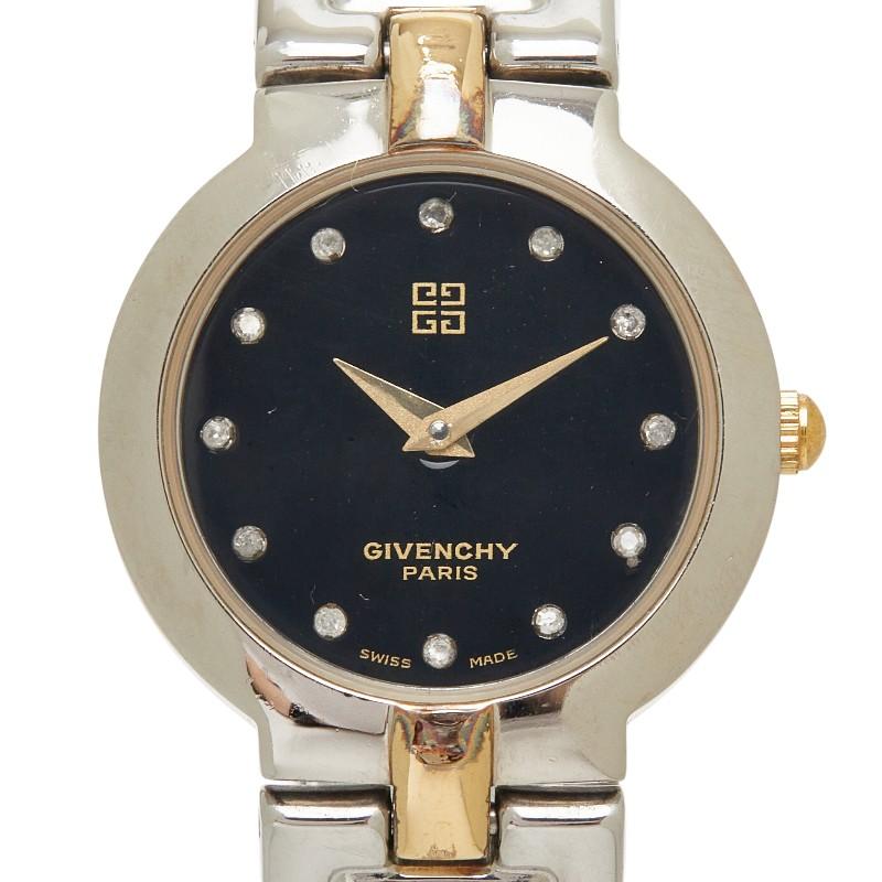 ファッション小物 Givenchy ジバンシー 腕時計 12Pダイヤ コンビ