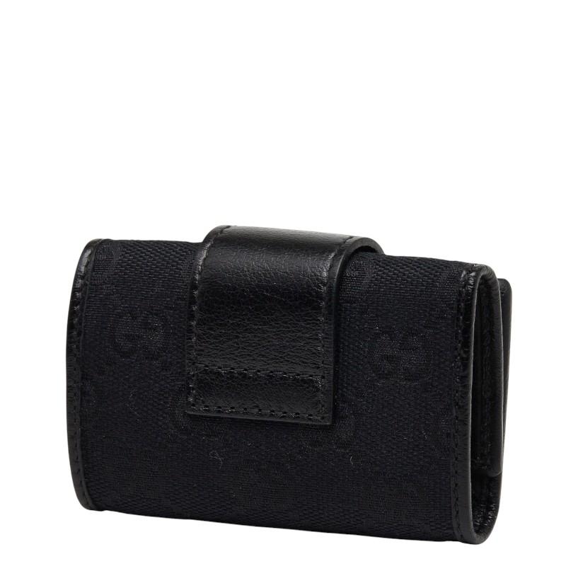GUCCI（グッチ） GGキャンバス ロゴプレート 6連 キーケース 212098