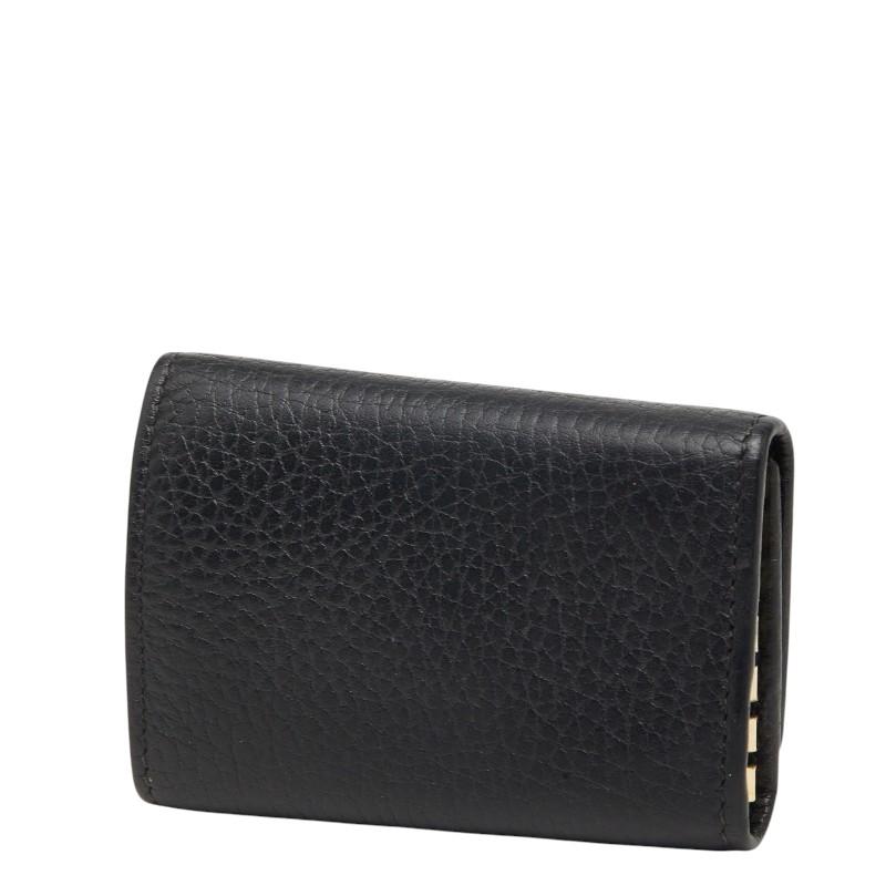 GUCCI（グッチ） ダブルG キーケース 456118 ブラック レザー