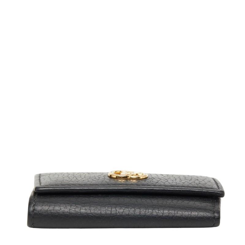 GUCCI キーケース&長財布 GUCCI（グッチ） ダブルG キーケース 456118 ブラック レザー
