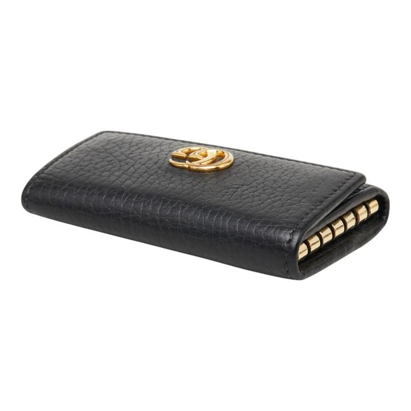 GUCCI（グッチ） ダブルG キーケース 456118 ブラック レザー
