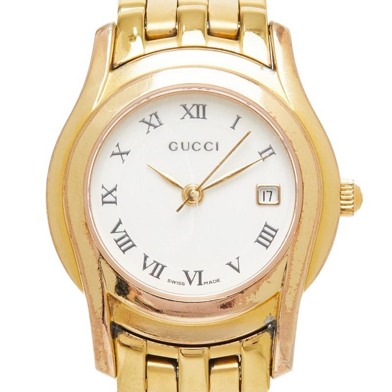 GUCCI（グッチ） Gクラス 腕時計 5400L クオーツ ホワイト文字盤 