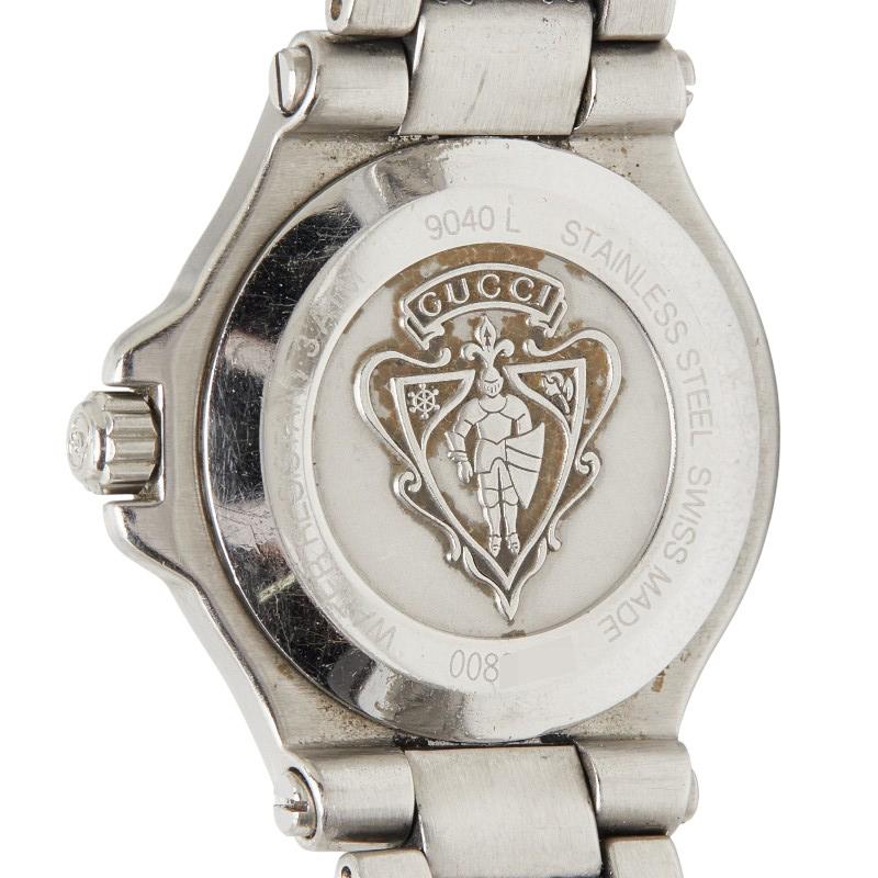 GUCCI（グッチ） 腕時計 9040L クオーツ ブラック文字盤 ステンレス