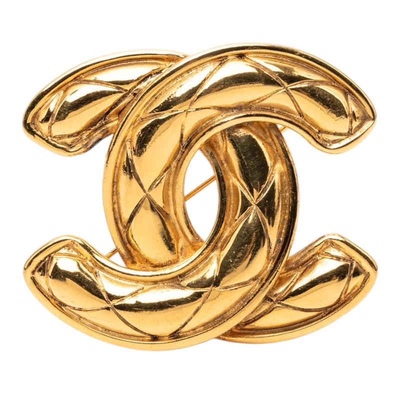CHANEL（シャネル） ヴィンテージ マトラッセ ココマーク ブローチ