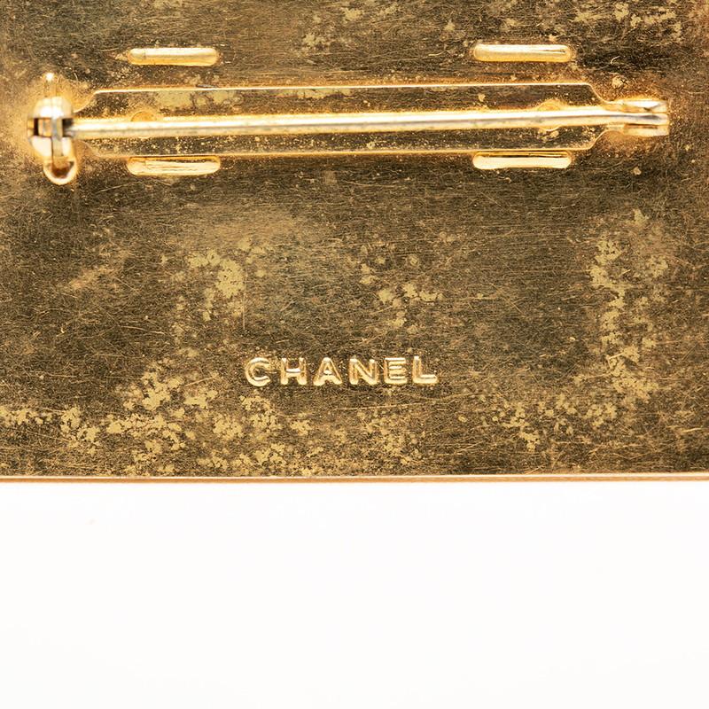 CHANEL（シャネル） ココマーク ロゴプレート ブローチ ゴールド