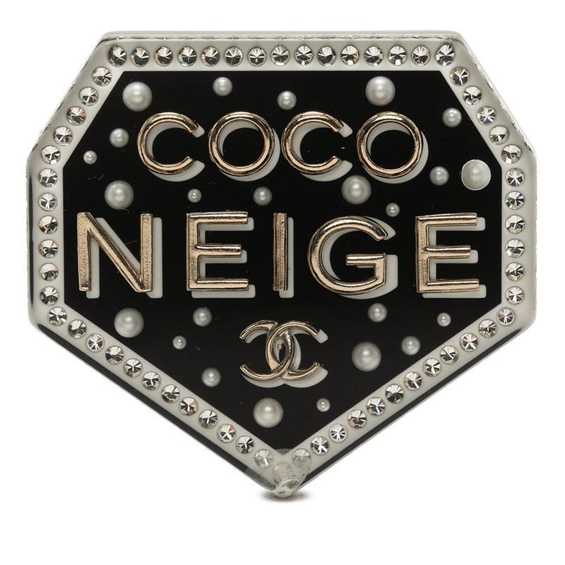 CHANEL（シャネル） ココマーク COCO NEIGE エンブレム ブローチ D18B