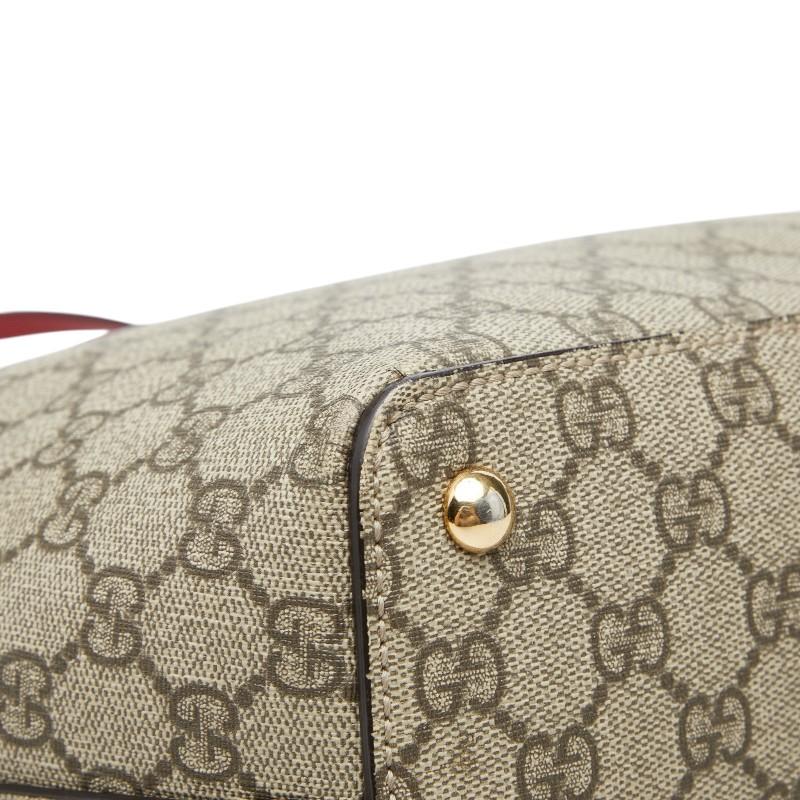 GUCCI（グッチ） GGスプリーム トートバッグ 415721 ベージュ レッド