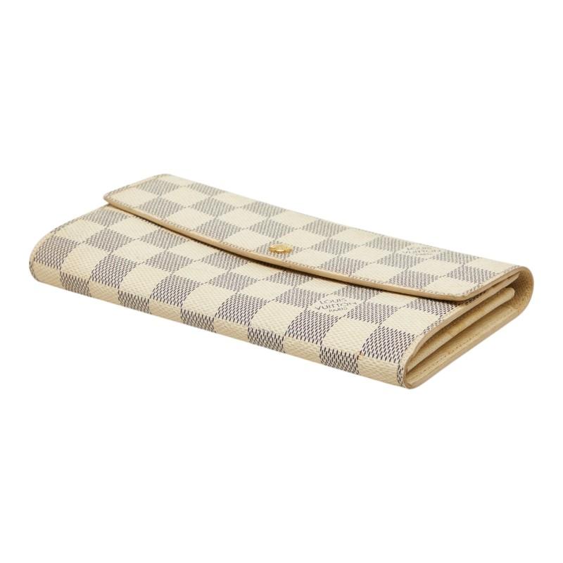 ルイヴィトン ダミエ アズール ポルトフォイユ サラ 長財布 折り 内側綺麗 LOUIS VUITTON（ルイ・ヴィトン） ルイ ヴィトン ダミエ アズール