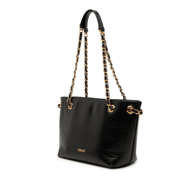VERSACE ヴェルサーチ ショルダーバッグ チェーン ブラック 黒 ヴェルサーチェ メデューサ チェーン ショルダーバッグ ブラック