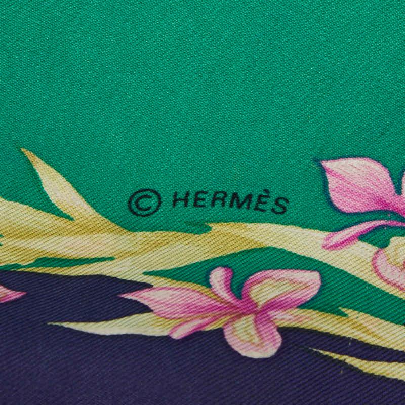 HERMES（エルメス） カレ90 H.d'Origny 花咲く馬 スカーフ 大判