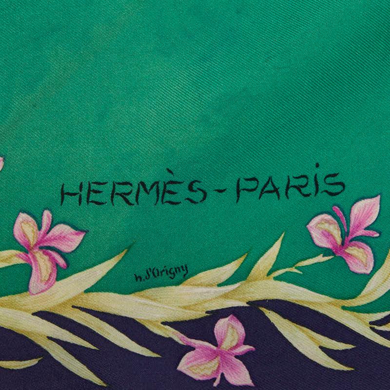 HERMES（エルメス） カレ90 H.d'Origny 花咲く馬 スカーフ 大判