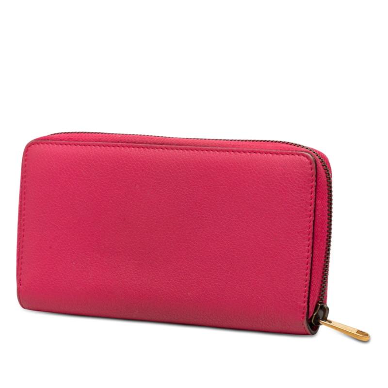 GUCCI（グッチ） ロゴプリント ラウンドファスナー 長財布 496317