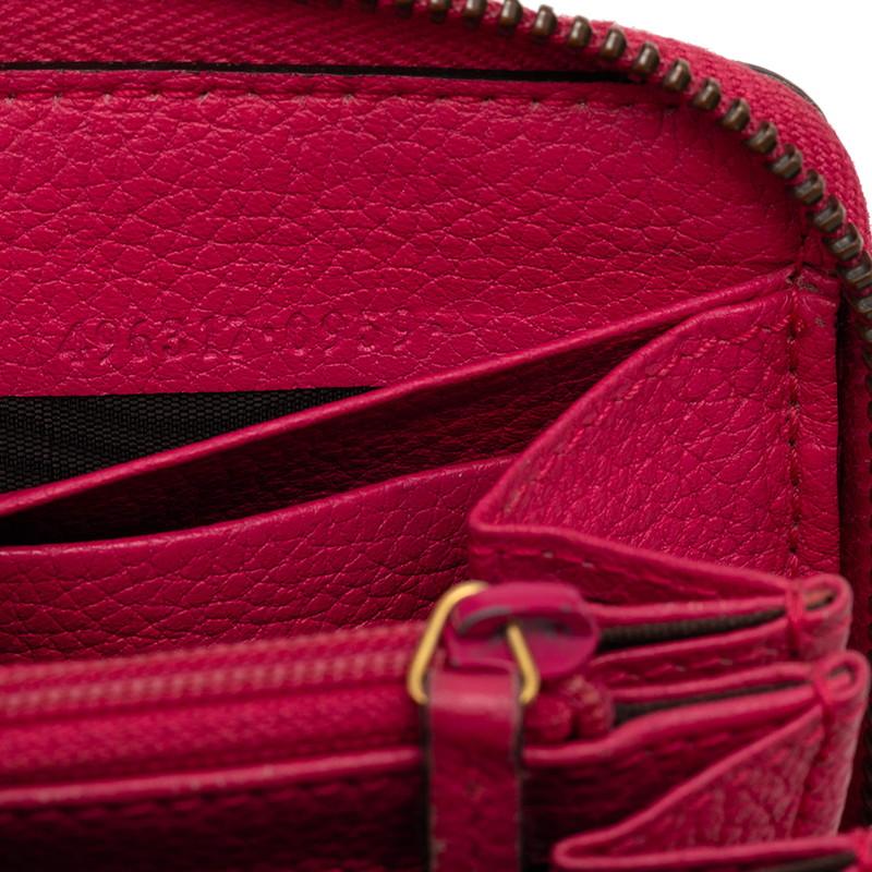 GUCCI（グッチ） ロゴプリント ラウンドファスナー 長財布 496317