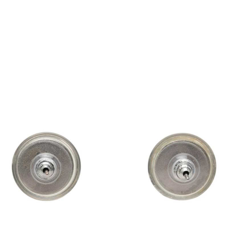 Chanel シャネル CC ロゴ スタッド ピアス クリスタル シルバー CHANEL（シャネル） ココマーク スタッドピアス シルバー クリア