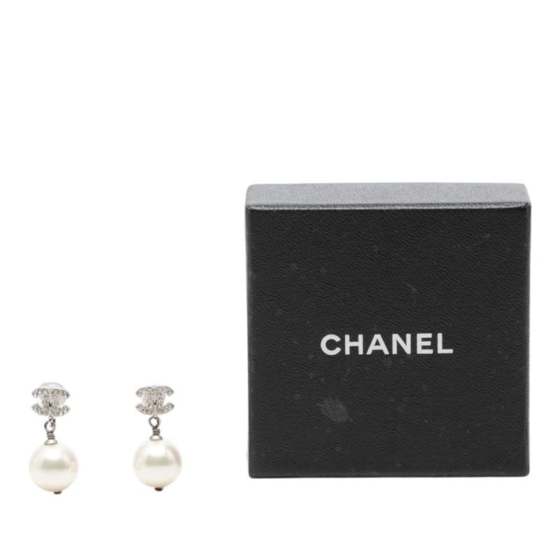 CHANEL（シャネル） ココマーク スタッドピアス 09P シルバー パール