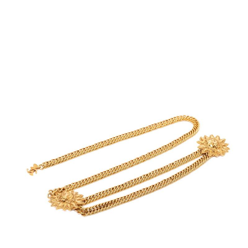 【美品】CHANEL★シャネル チェーンベルト [ヴィンテージ] ゴールド CHANEL（シャネル） ヴィンテージ ココマーク ライオン モチーフ