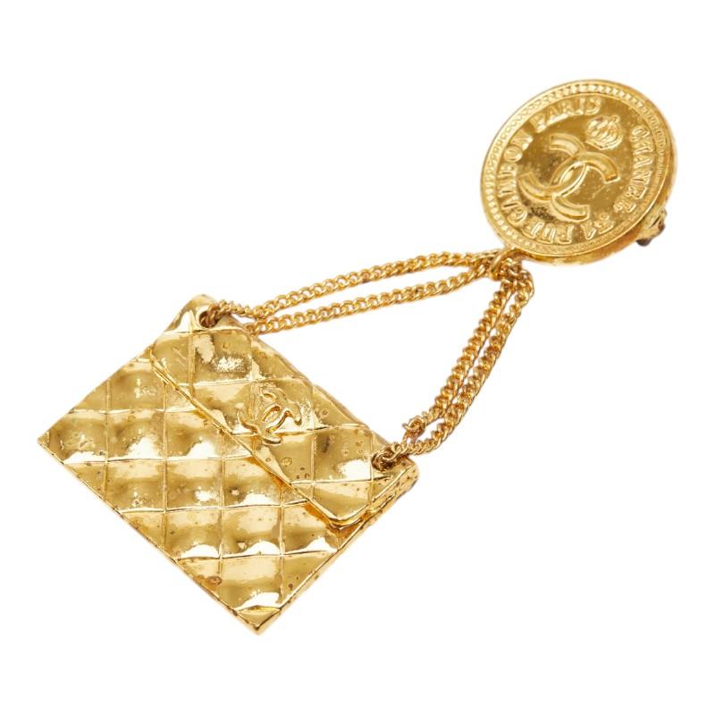 CHANEL（シャネル） ココマーク マトラッセ ヴィンテージ ブローチ 25