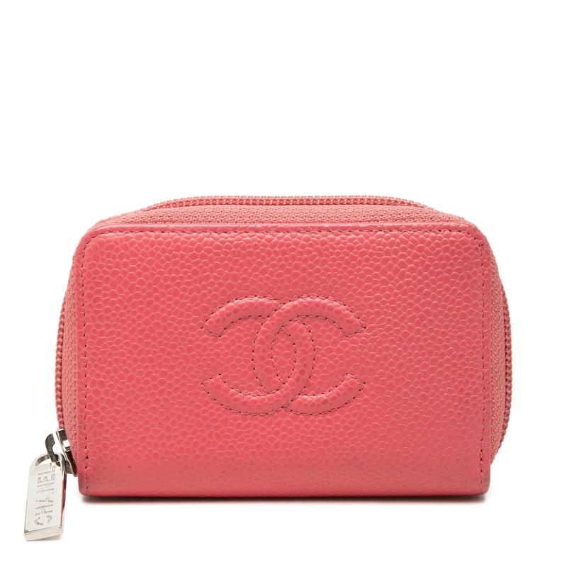 CHANEL シャネル ココマーク キャビアスキン ケース 小銭入れ CHANEL（シャネル） ココマーク コインケース 小銭入れ ピンク