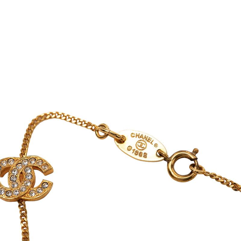 【正規品】CHANEL シャネル ゴールド クリスタル ブレスレット 金メッキ CHANEL（シャネル） ヴィンテージ ココマーク ブレスレット ゴールド