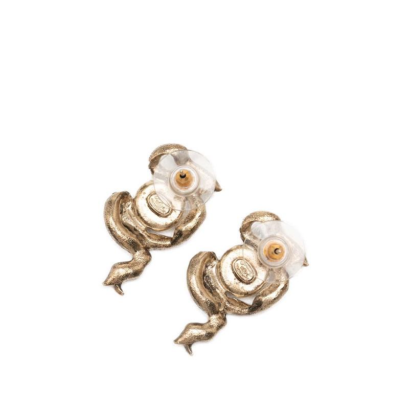 CHANEL（シャネル） ココマーク リボン モチーフ ピアス ゴールド