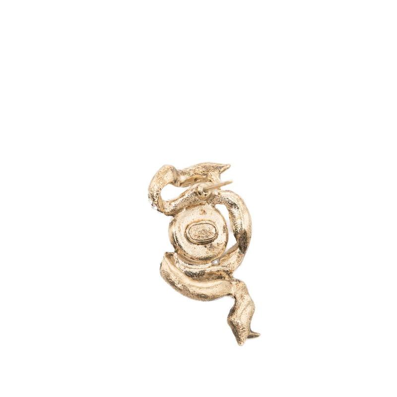 CHANEL（シャネル） ココマーク リボン モチーフ ピアス ゴールド