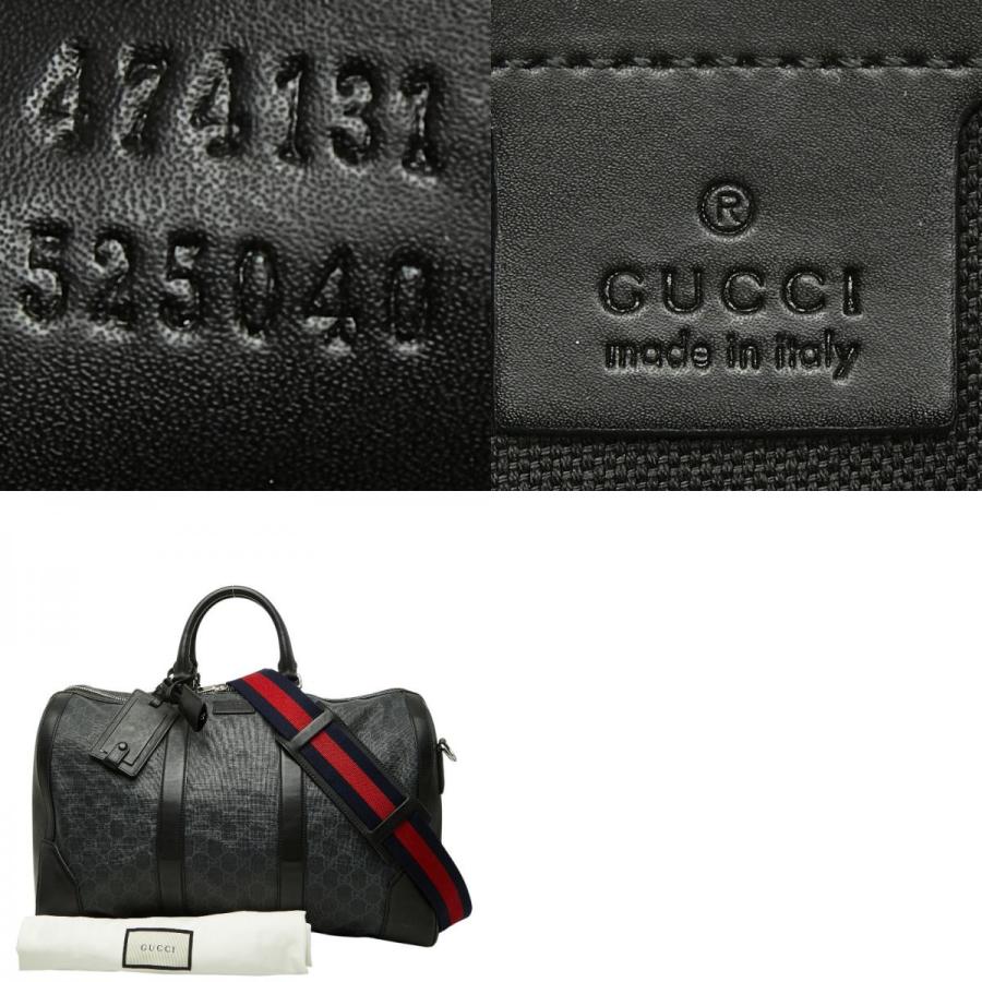 GUCCI（グッチ） GGスプリーム ボストンバッグ ショルダーバッグ 2WAY