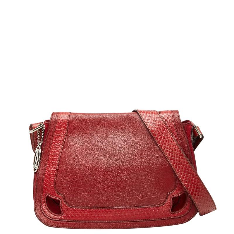 Cartier（カルティエ） マルチェロ 斜め掛け ショルダーバッグ レッド