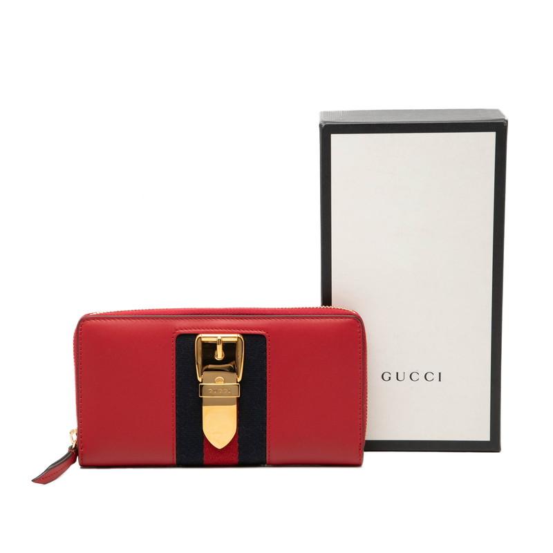 GUCCI（グッチ） シルヴィ シェリーライン 長財布 ラウンドファスナー