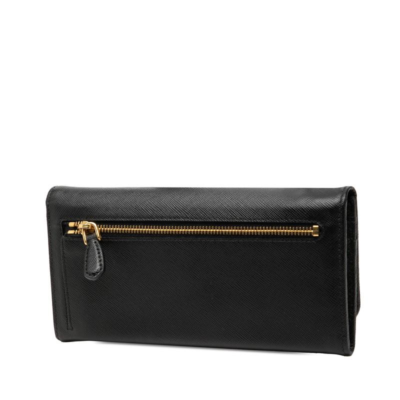PRADA（プラダ） 二つ折り 長財布 1MH132 ネロ ブラック サフィアーノ
