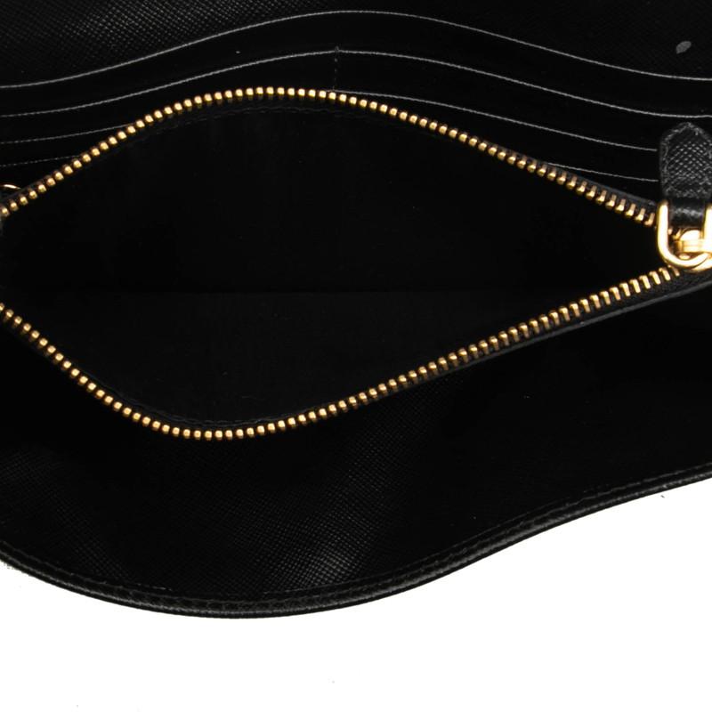 PRADA（プラダ） 二つ折り 長財布 1MH132 ネロ ブラック サフィアーノ