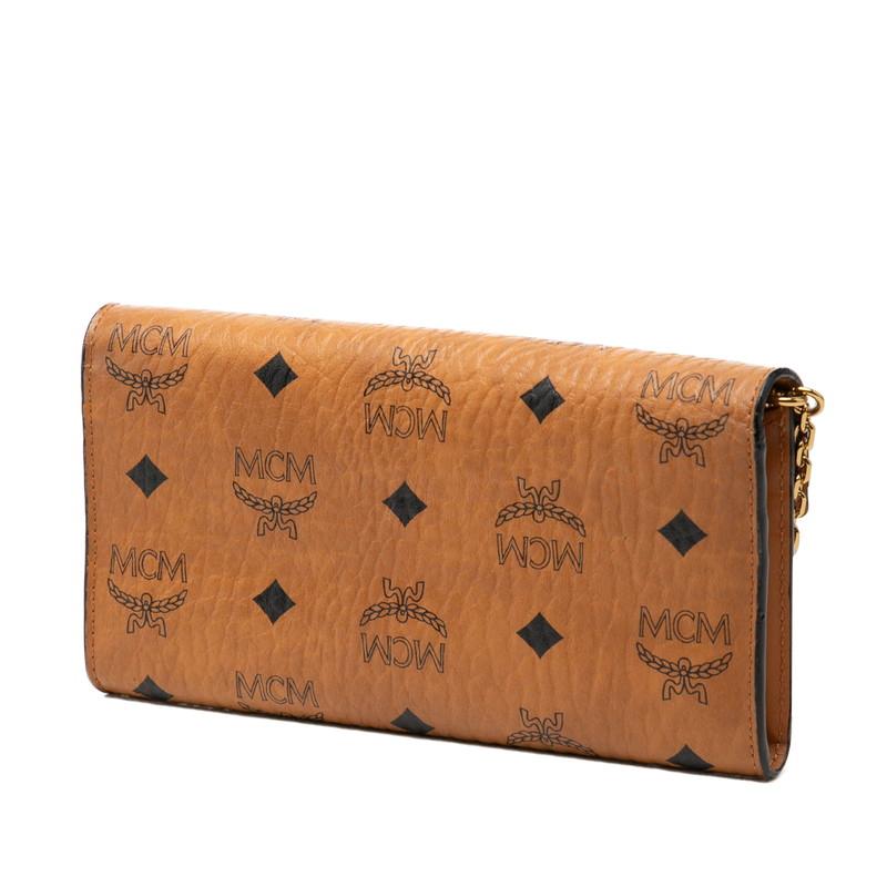新品 MCM 長財布 コニャック MCM（エムシーエム） エム シー エム ヴィセトス ロゴグラム Tracy