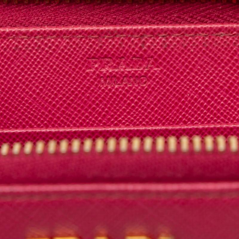 PRADA（プラダ） サフィアーノ ラウンドファスナー 長財布 ピンク