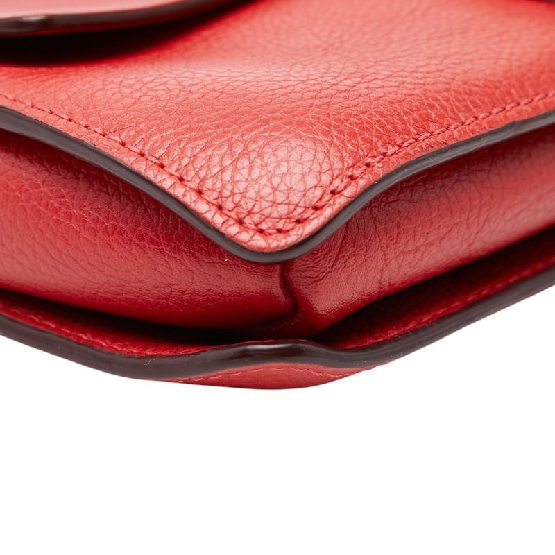 Chloe（クロエ） フェイ 斜め掛け ショルダーバッグ レッド レザー
