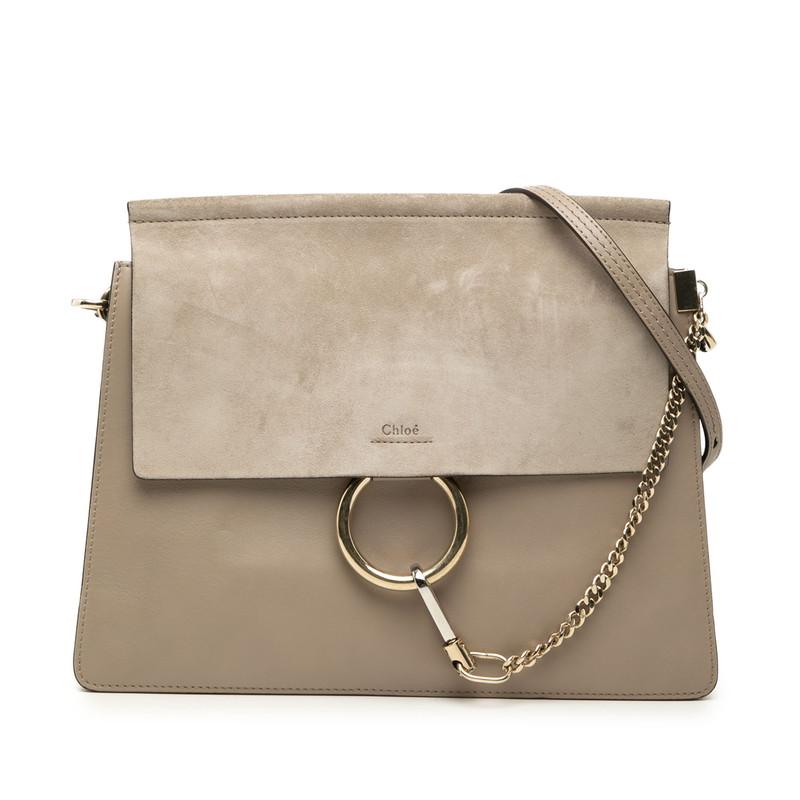 Chloe（クロエ） フェイ Faye 斜め掛け ショルダーバッグ グレージュ